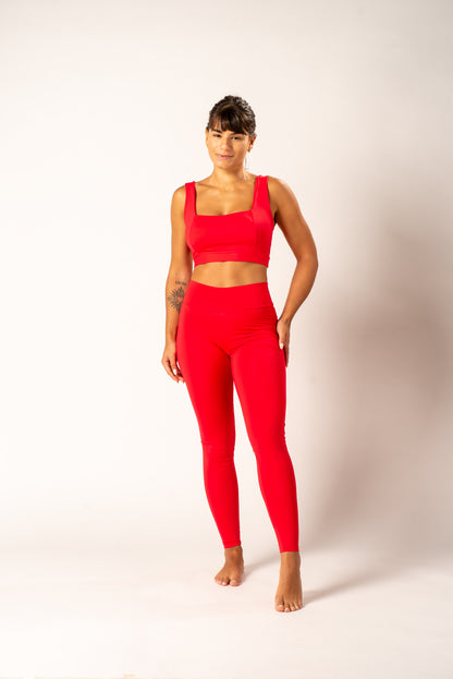 Basic Legging - Red Pepper
