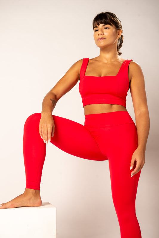 Basic Legging - Red Pepper